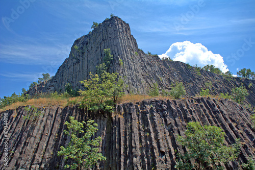 Columnar basalt, Hegyesko, Hungary photo