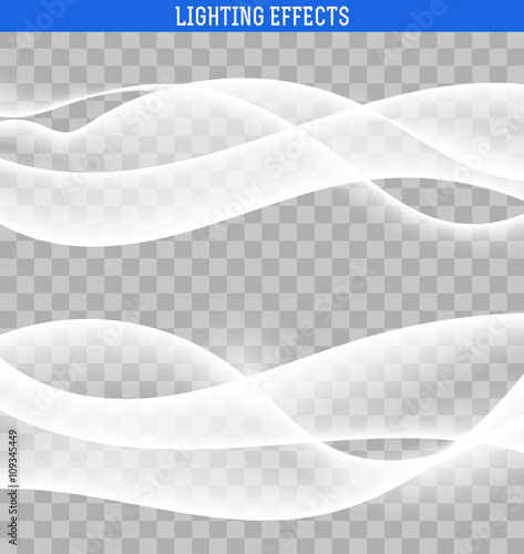 Bright abstract waves. Abstract waves isolated with transparensy. The effect of the wave . Design element .