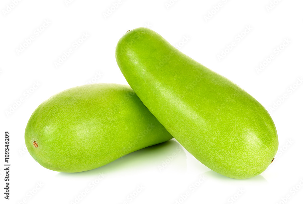 Winter melon isolated on the white background Winter melon isolated on the white background