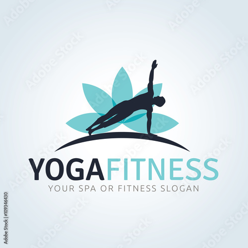Yoga logo.fitness and spa logo template.