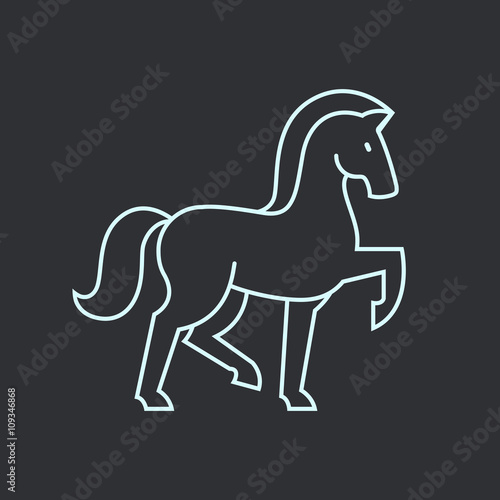 Stylized horse icon