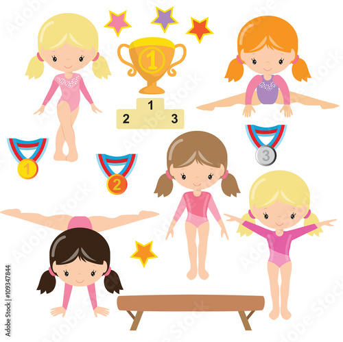 Gymnastics vector illustration