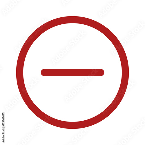 Red minus, subtract and remove line art icon for apps and websites Free Download Red minus, subtract and remove line art icon for apps and websites - GFXLoad
