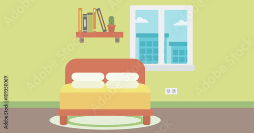 Background of bedroom.