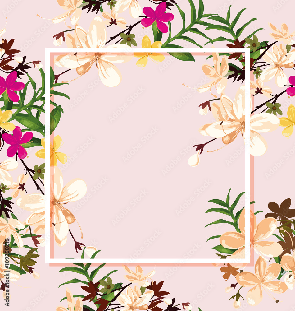 floral card floral card