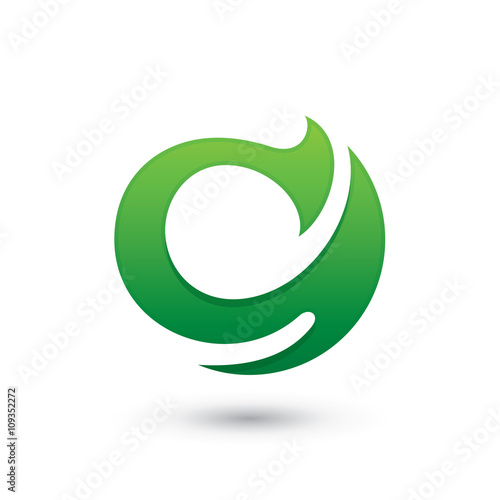 Abstract Green S Logo