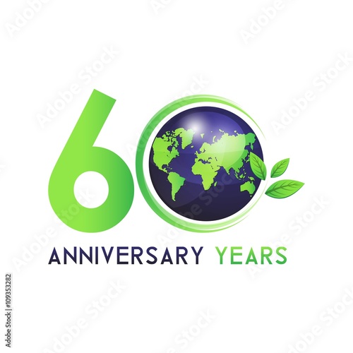 anniversary green with earth and leaft
