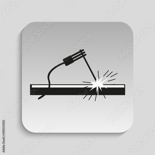 Welding works. Vector illustration.