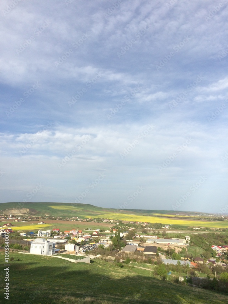 Small village from the hill Small village from the hill