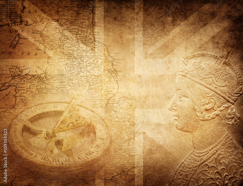 Fototapeta premium Pirate and nautical theme grunge background