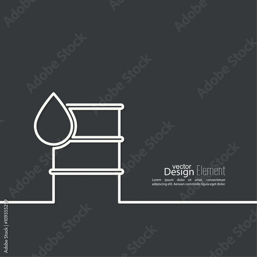 Icon petroleum barrels