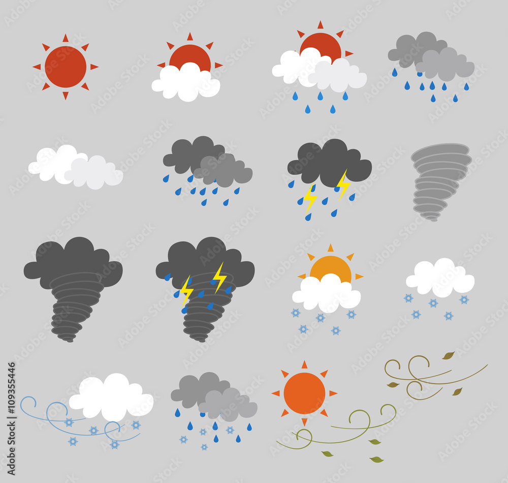 Obraz premium Weather Icons