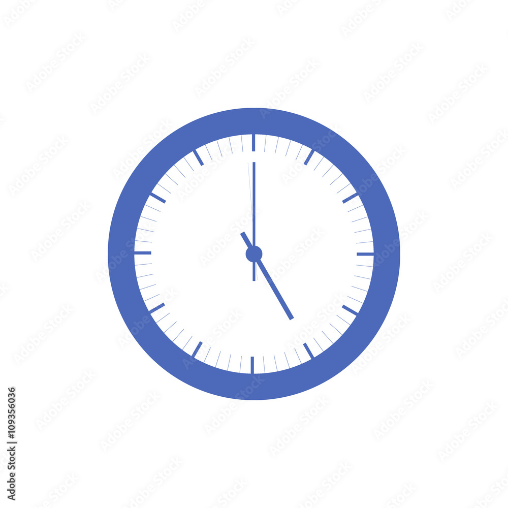 Stylized icon of colored clock