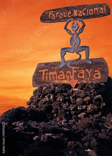 Timanfaya fire devil, Lanzarote.