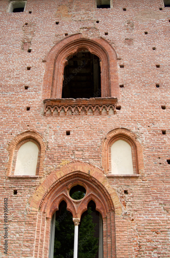 detail of the castle Vigevano