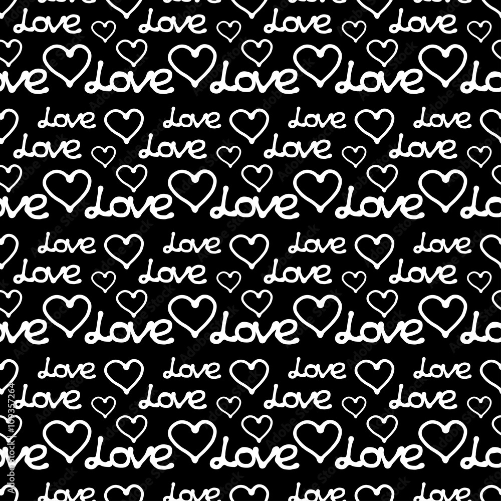 Valentines day seamless pattern with hearts Valentines day seamless pattern with hearts