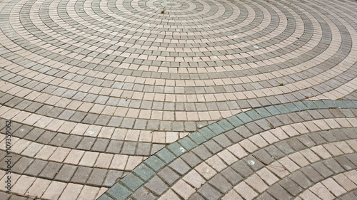 Pattern of cement block on the floor
