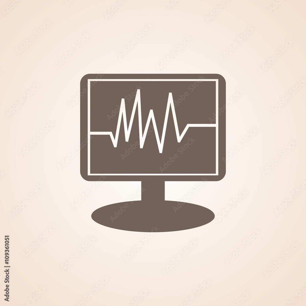 Icon Of ICU Monitor. Icon Of ICU Monitor.