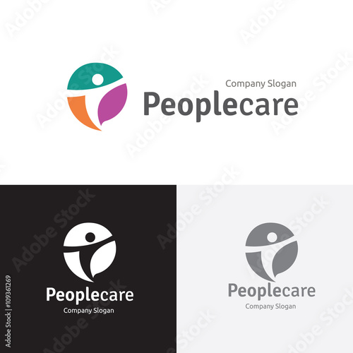 Family care. People care logo template. family logo.vector logo template