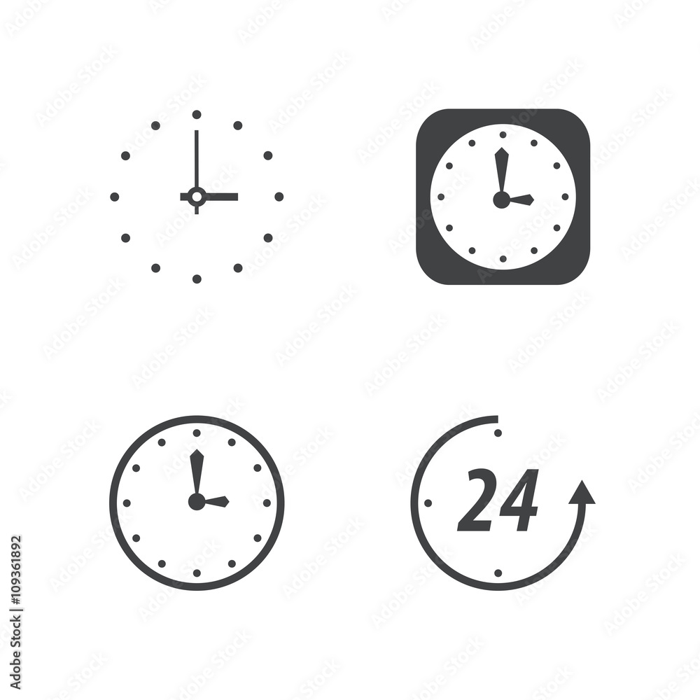 clock icons set clock icons set