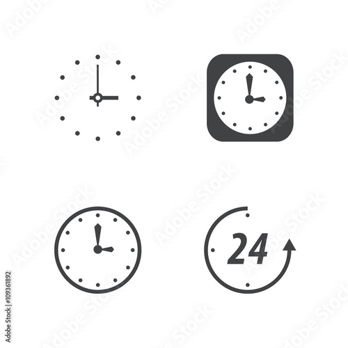 clock icons set