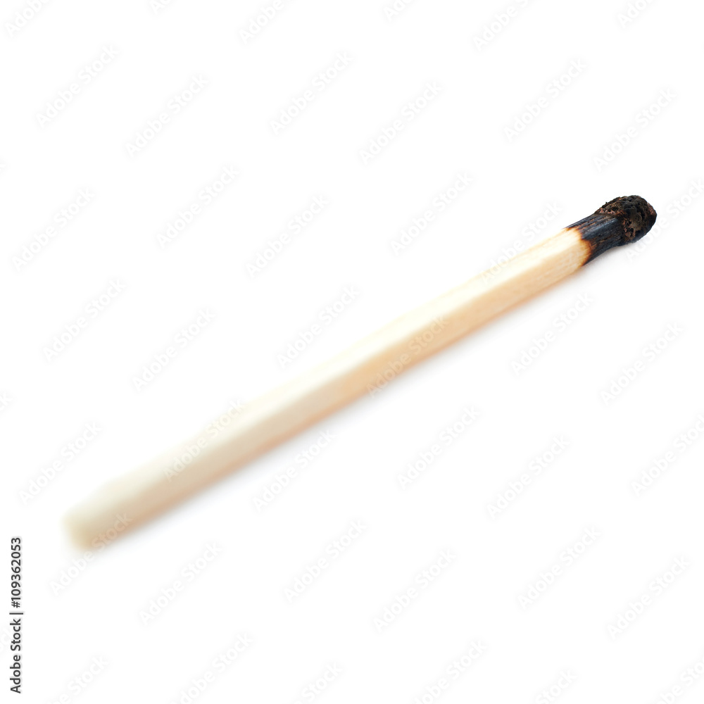 Wooden match isolated over the white background Wooden match isolated over the white background
