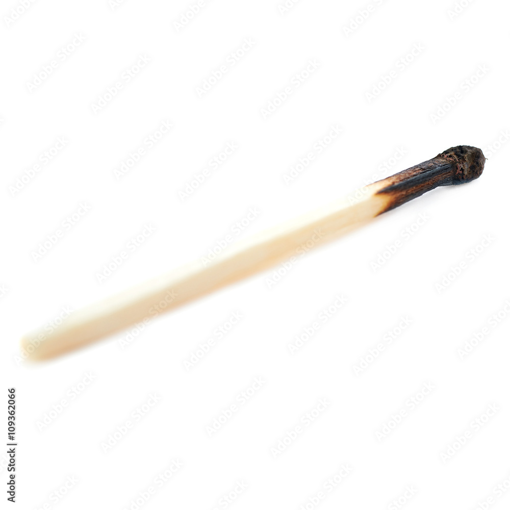 Wooden match isolated over the white background Wooden match isolated over the white background
