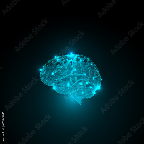 Abstract concept of human brain activity.