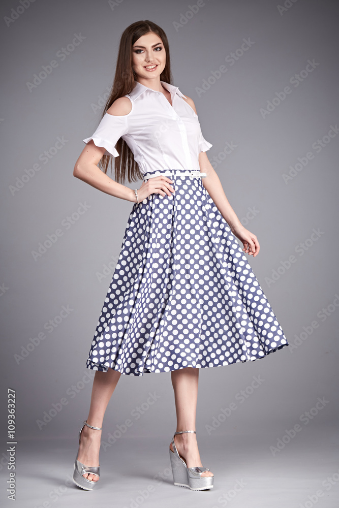 Fototapeta premium fashion style clothes sexy woman