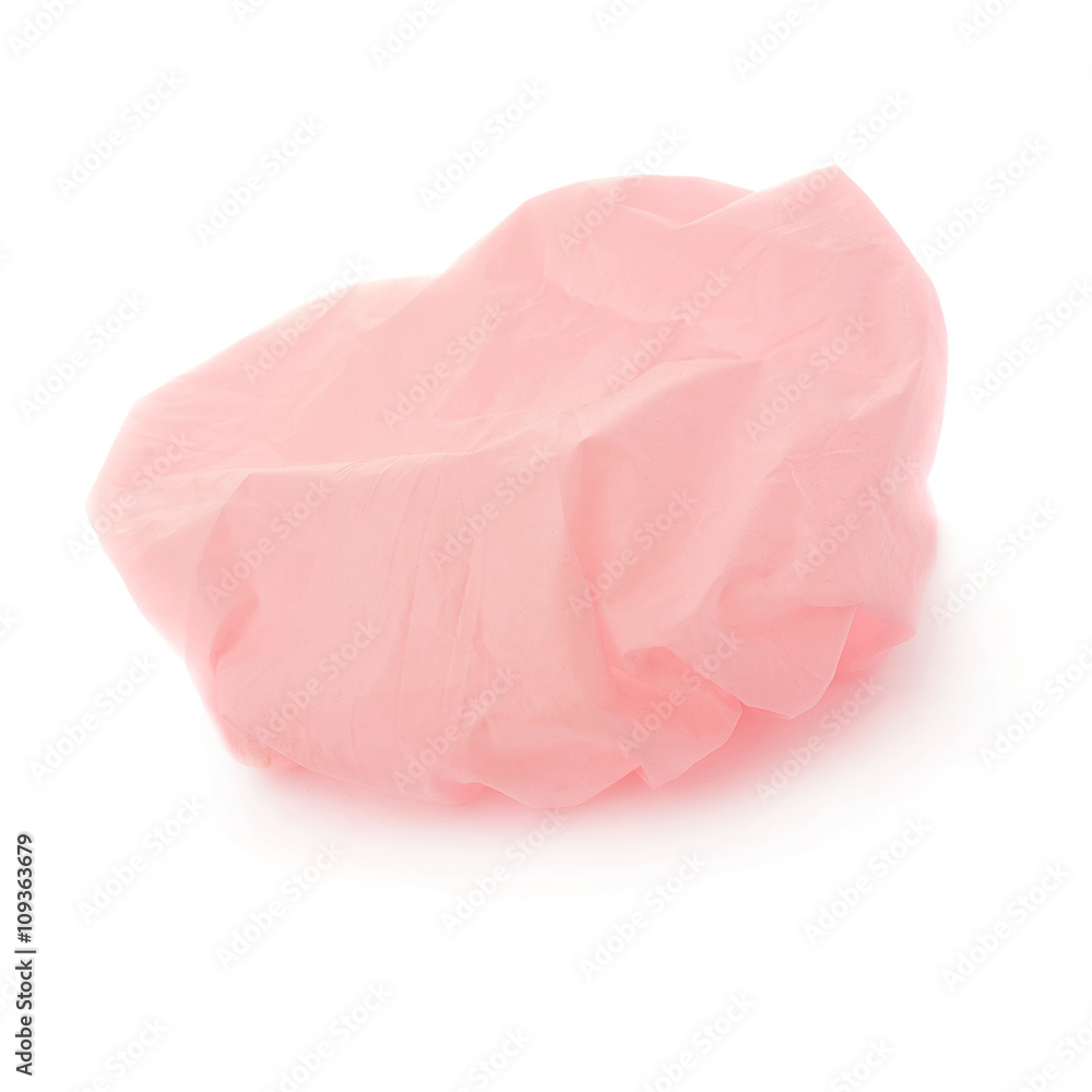 Shower cap isolated over the white background
