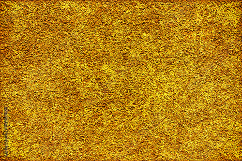 Golden revetment wall putty macro texture background scratched styled