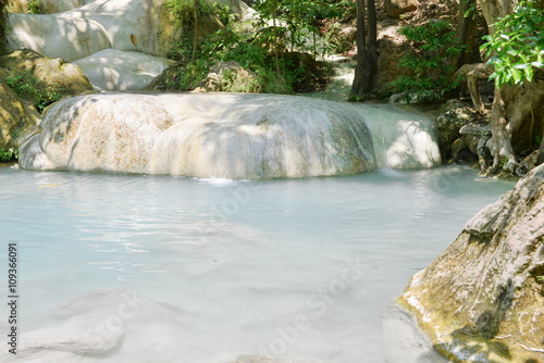 7th Step Phupa Erawan waterfall, Kanchanaburi Thailand A popular waterfall in summer of Thailand