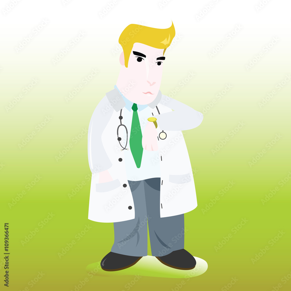 Ilustration of male doctor Ilustration of male doctor