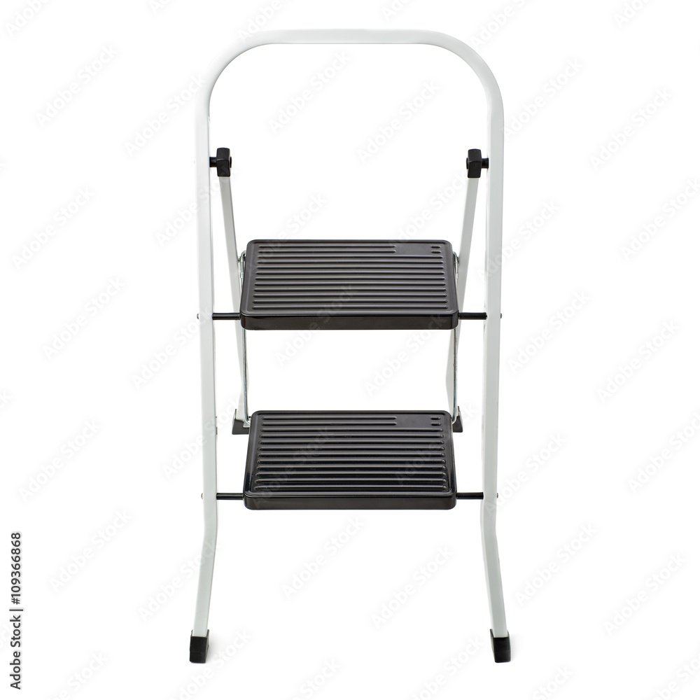 Two steps ladder over isolated white background Two steps ladder over isolated white background