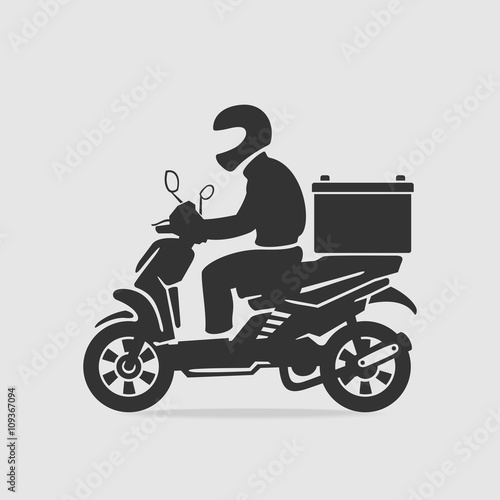 Bike food delivery vector