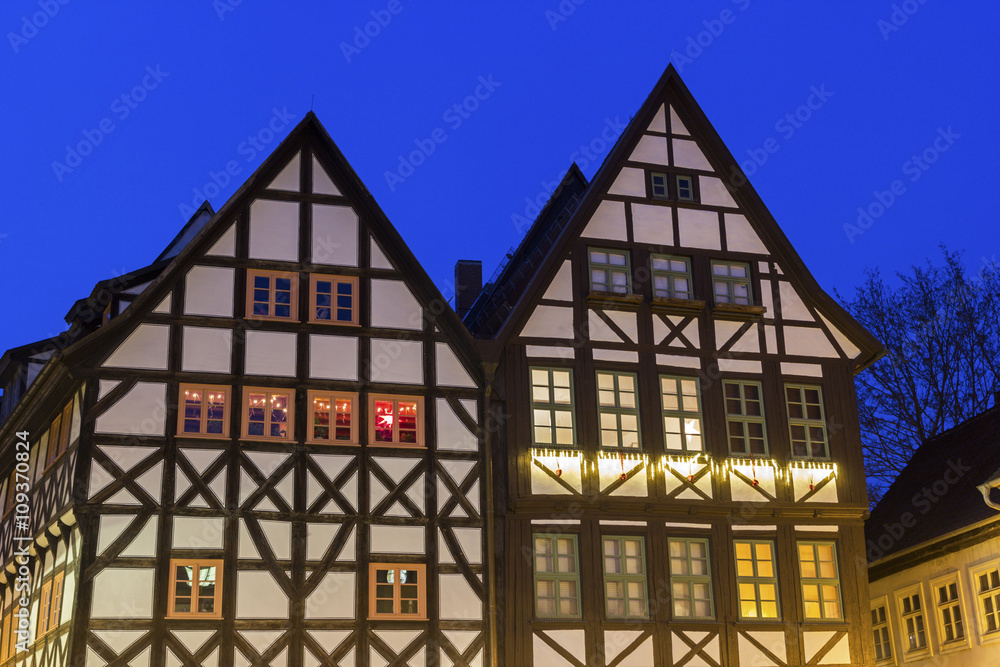 Fototapeta premium Old houses in Erfurt in Germany