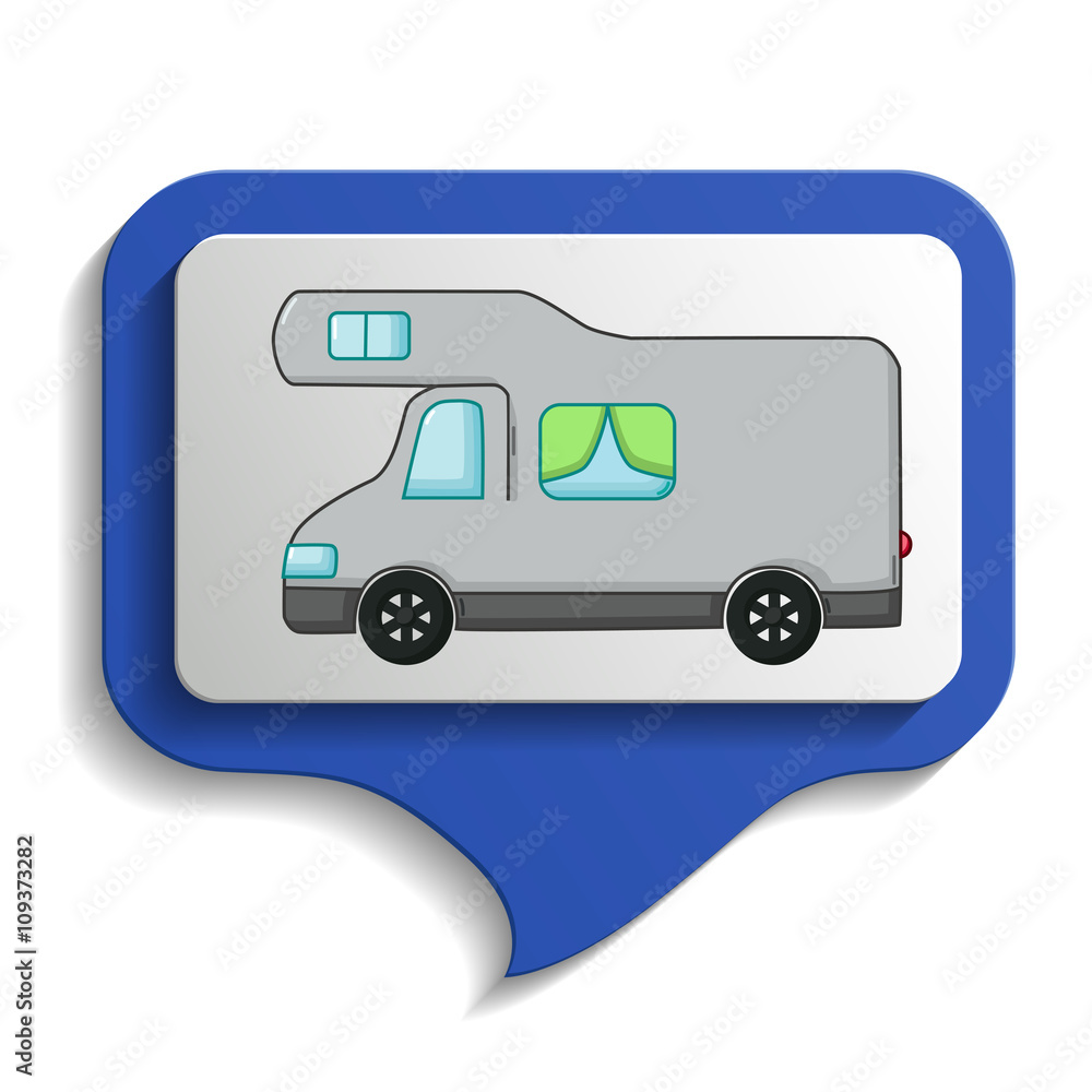 Urban transport's map sign icon, cartoon style Urban transport's map sign icon, cartoon style
