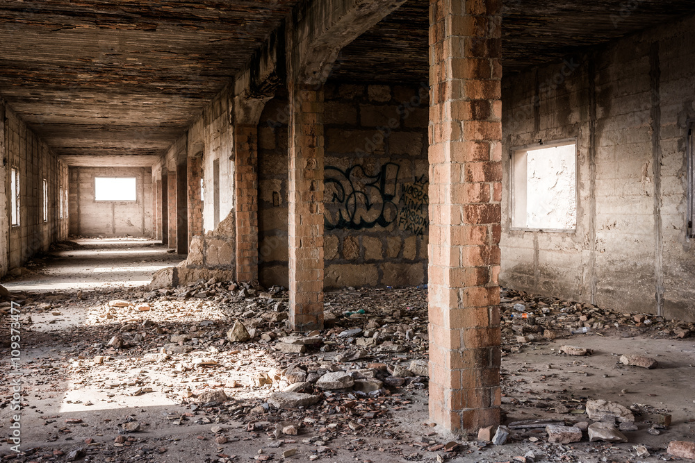 Ruin of an old industrial Building, Majorca Ruin of an old industrial Building, Majorca