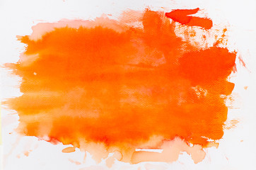 watercolor orange painted background