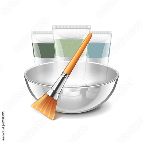 Face mask tools isolated on white vector