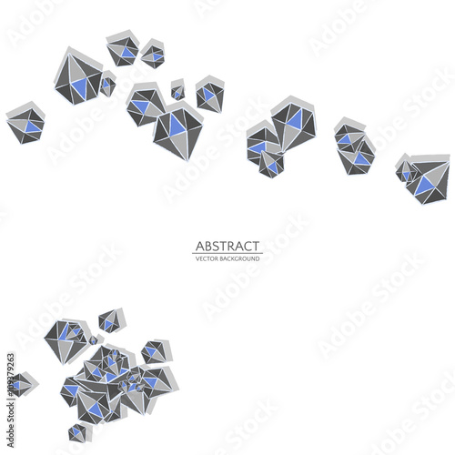 Geometrical background with diamonds.diamond design elements.loose diamonds.