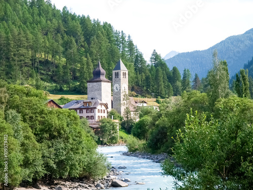 Wallpaper Mural Village of Susch Torontodigital.ca