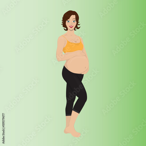 Stages of pregnancy vector