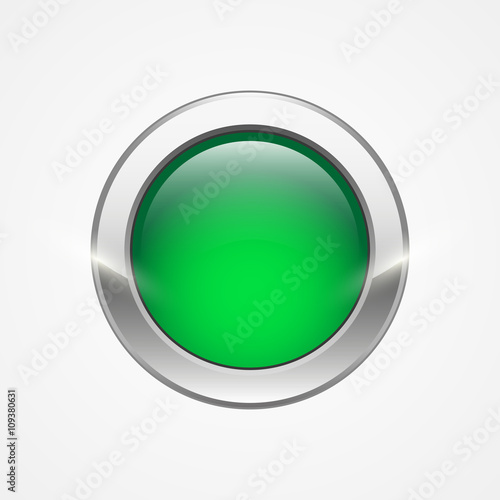 Round green web button