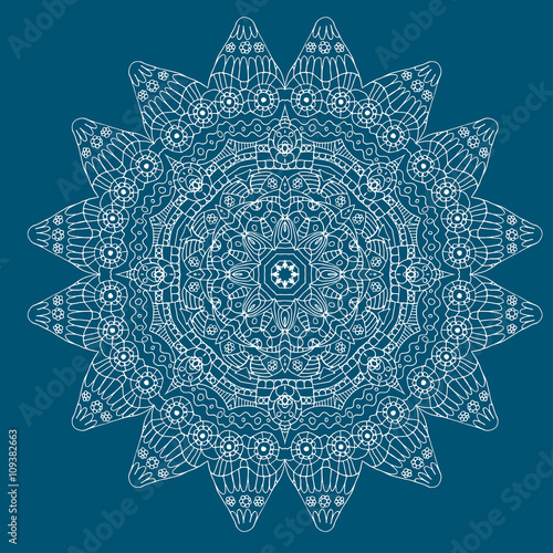 Vector illustration of a seamless repeating crochet  pattern.