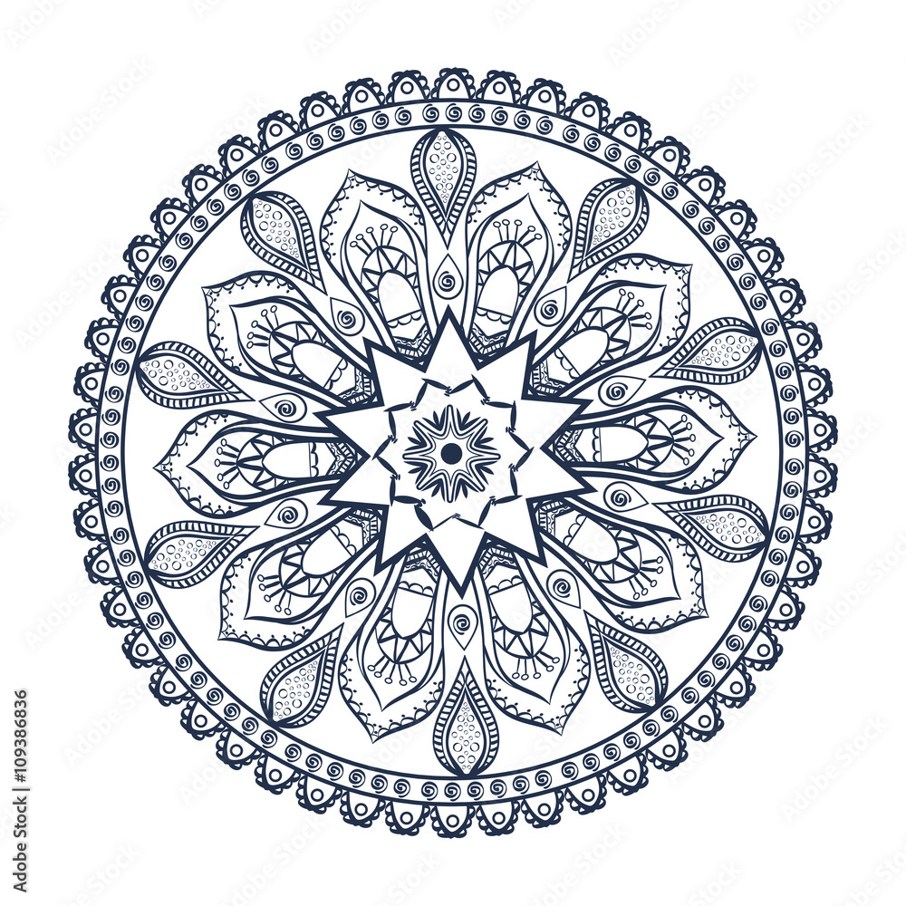 Mandala design. bohemic concept 