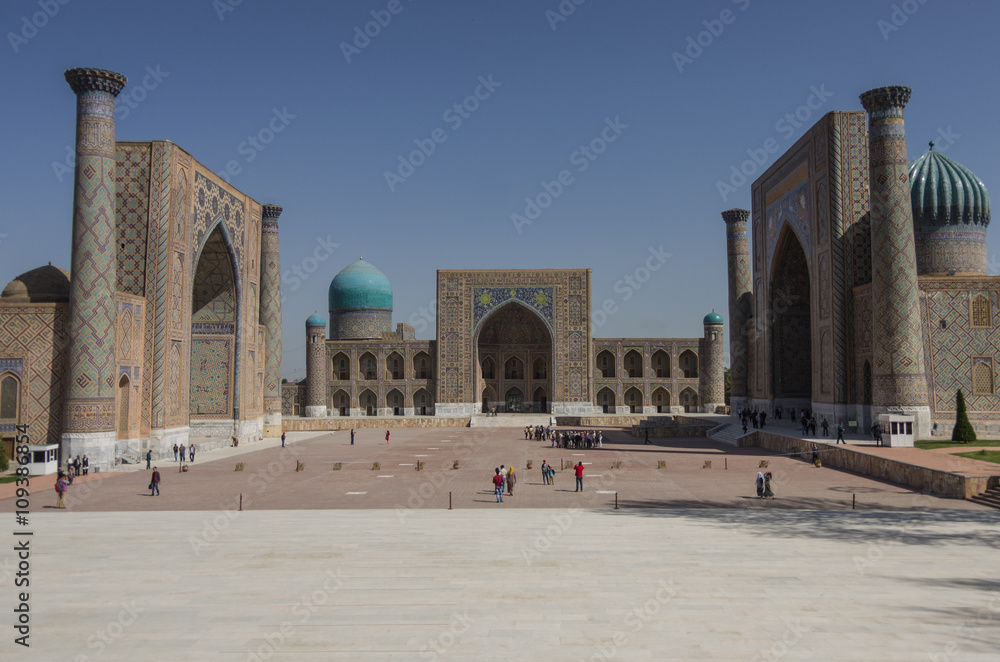 The Registan square in Samarkand, Uzbekistan