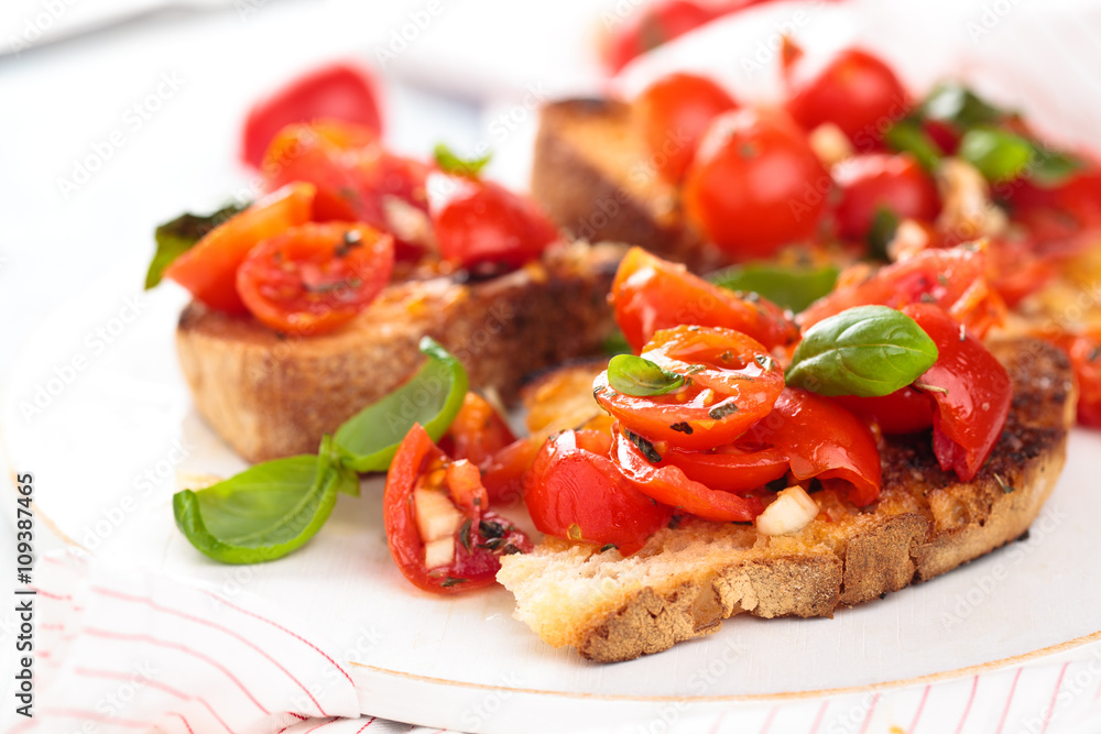 Italian food. Bruschetta. Italian food. Bruschetta.