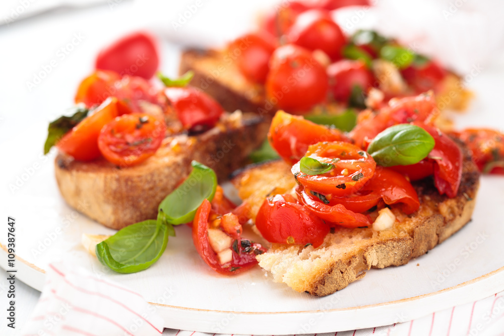 Italian food. Bruschetta. Italian food. Bruschetta.