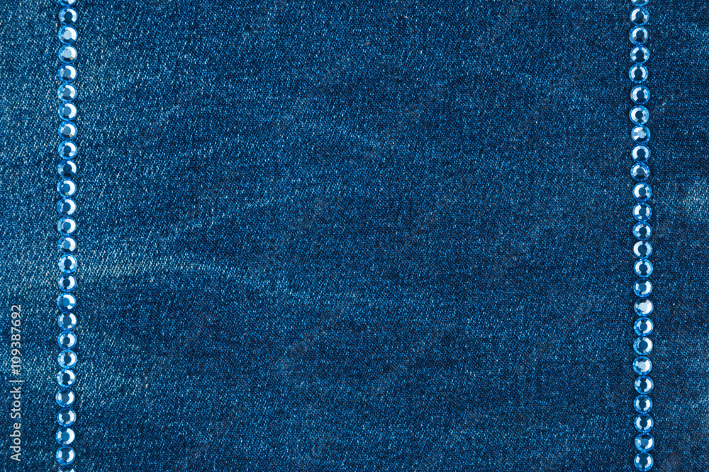 Luxury fashion background, inlaid with blue rhinestones Luxury fashion background, inlaid with blue rhinestones